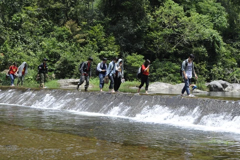 Khe Ro landscape in Bac Giang attracts tourists (Photo: VNA)